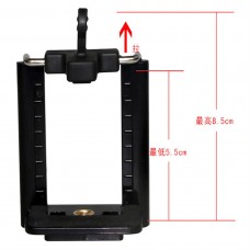 Yunteng mobile phone clip tripod selfie stick holder Cradle head selfie transfer clip Mobile phone photo fixing clip all black