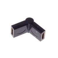 RXC HDMI (female)-HDMI (female) 180 degree Connect Black