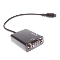 Fei Yue Mini  HDMI-VGA Audio Adapter Black